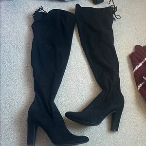 Unisa Black Over-the-Knee Boots